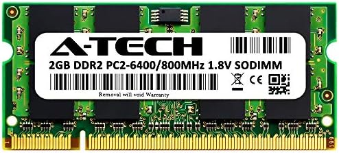 A-Tech 2GB זיכרון RAM עבור לוויין Toshiba C655-S5132 | DDR2 800MHz SODIMM PC2-6400 מודול שדרוג זיכרון לא ECC